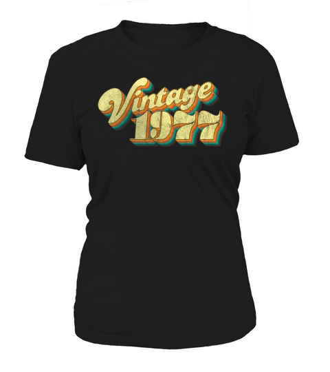 Vintage 1977 70s Design 40th Anniversary Women's T-Shirt