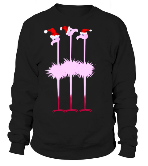 Three Christmas Flamingos Women's Sweatshirt