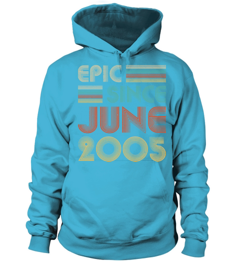 Epic Since June 2005 Vintage 15 Years Old Gifts Women's Hoodie