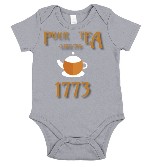 American History Boston Tea Party Short Sleeve Baby One-Piece