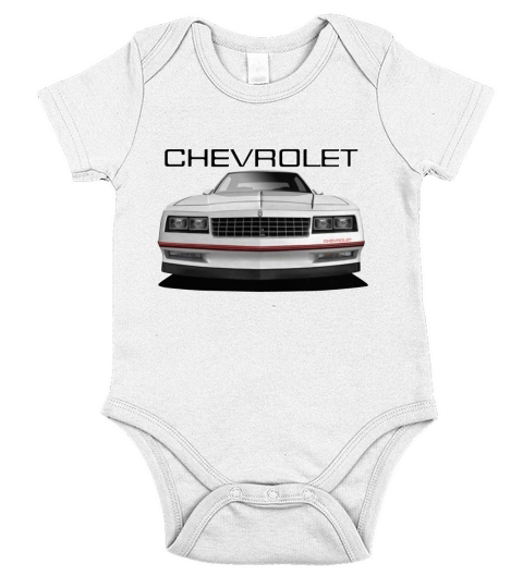 1980s GBody Monte Carlo Back Side Short Sleeve Baby One-Piece