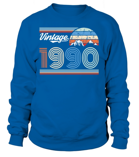 1990 Vintage born in Retro age Birthday gift idea Women's Sweatshirt