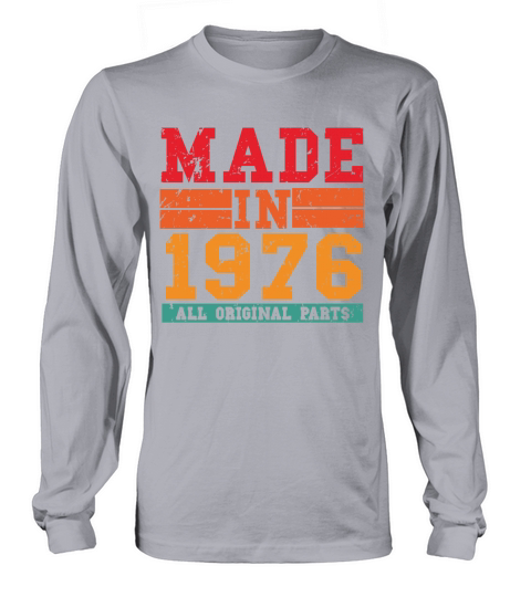 1976 Birthday Vintage Saying Men's Long Sleeve