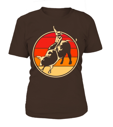 Vintage Bull Riding Retro Rodeo Graphic For Women Women's T-Shirt