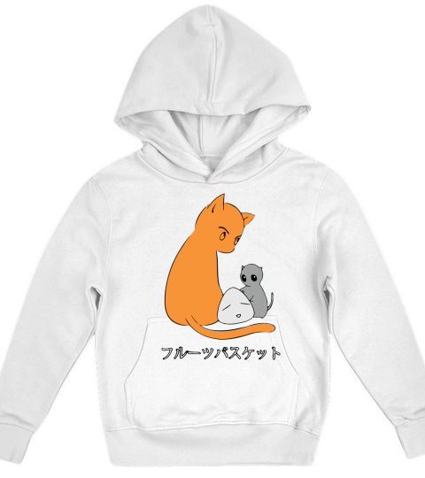 Fruits Basket Kyo Yuki Onigiri Cat Kids Hoodie