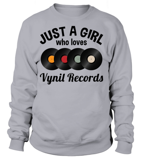 Phonograph Record Vinyl Quote Women Girls Gift Women's Sweatshirt