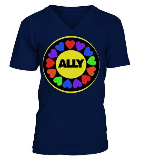 Ally Gay Rights Men's V-Neck T-shirt