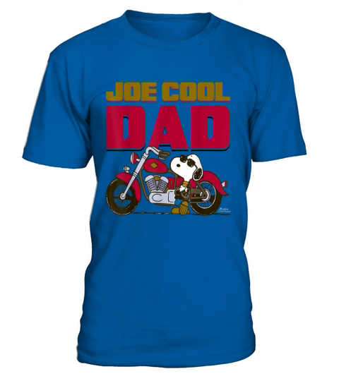 Peanuts Snoopy Joe Cool Dad Motorcycle Men's T-Shirt