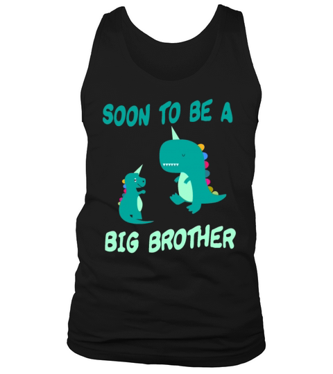 SOON TO BE A BIG BROTHER UNICORN DINOSAUR Men's Tank Top