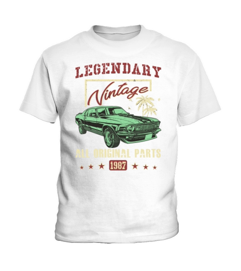 Vintage 1987 All Original Parts 31th Birthday Gift Kids T-Shirt