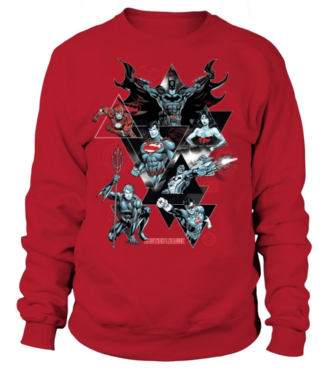 Justice League Character Collage Women's Sweatshirt