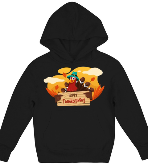happy thanksgiving Kids Hoodie