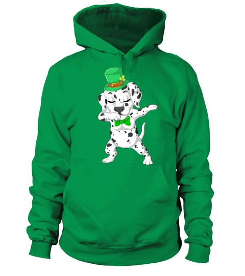 dabbing dalmatian st patricks day Women's Hoodie