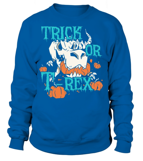 Trick Oder T-Rex Halloween Pumpkins Women's Sweatshirt