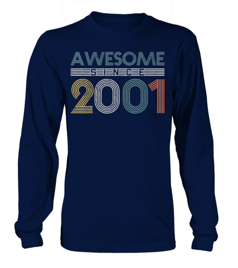 20th Birthday Gift 20 Years Vintage Awesome Since Men's Long Sleeve