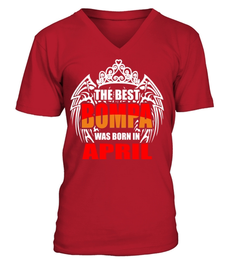 The Best Bompa was Born in April Men's V-Neck T-shirt