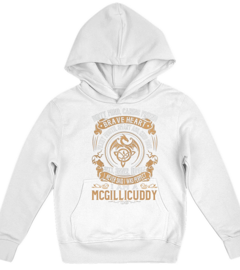 MCGILLICUDDY Brave Heart Dragon Name Shirts Kids Hoodie