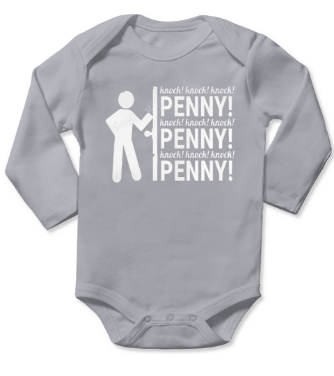 Knock Knock Knock Penny Long Sleeve Baby One-Piece