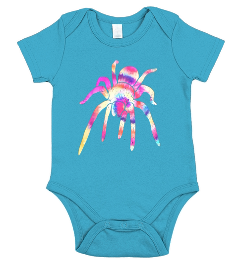 Spider Tarantulas Girls TieDye Cute Spiders Short Sleeve Baby One-Piece