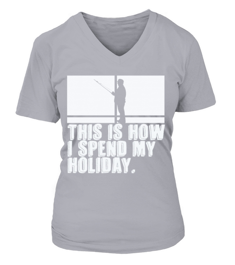 Fischen Weihnachten Fischer Fisch Geschenk Women's V-Neck T-shirt