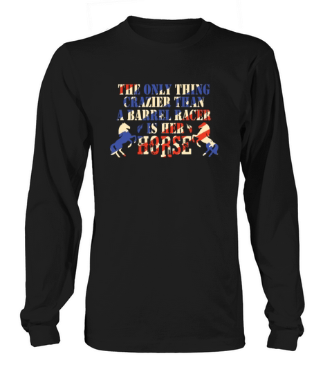 Barrel Racing Rodeo Girl Western Vintage Gift Men's Long Sleeve