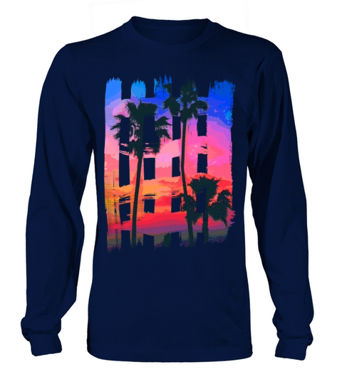 Tropical Brush Strokes Women's Long Sleeve