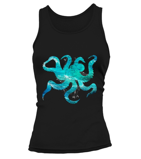 Octopus watercolor Women's Tank Top