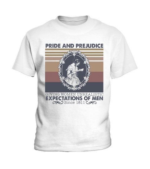 Pride And Prejudice Giving Women Unrealistic Expectations Of Men Since 1811 vintage retro Kids T-Shirt