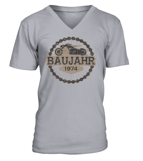 Baujahr biker geschenk born ride 1974 Men's V-Neck T-shirt