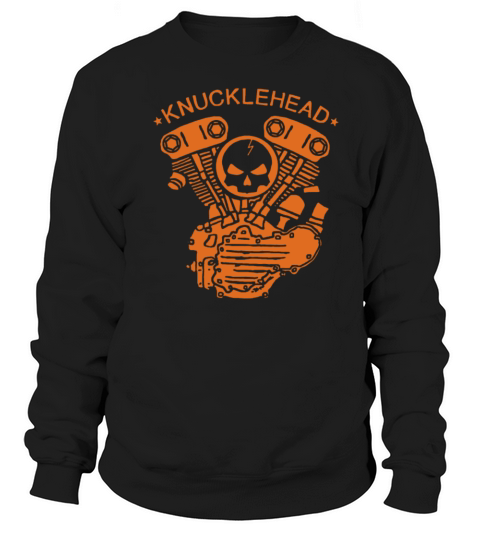 Knucklehead Engine Biker Motorcycle Women's Sweatshirt