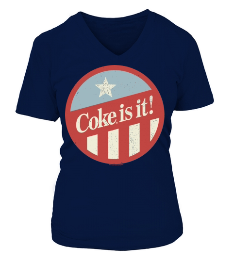 Coca-Cola Coke It Is Circle LogoGift Tee Women's V-Neck T-shirt