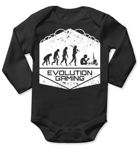 Video Games Evolution Long Sleeve Baby One-Piece