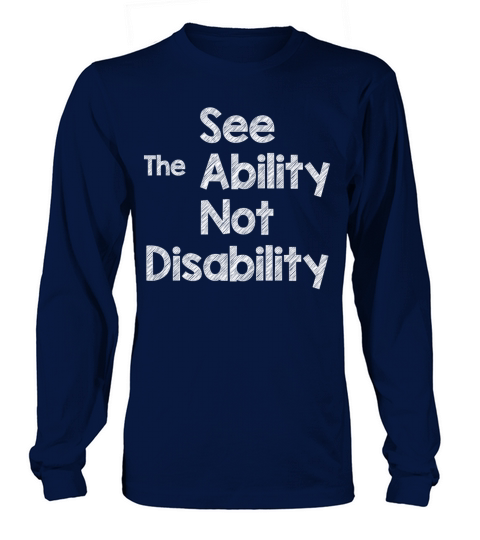 ABILITY-NOT-DISABILITY-WH Men's Long Sleeve