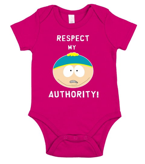 Cartman - Respect My Authority Short Sleeve Baby One-Piece