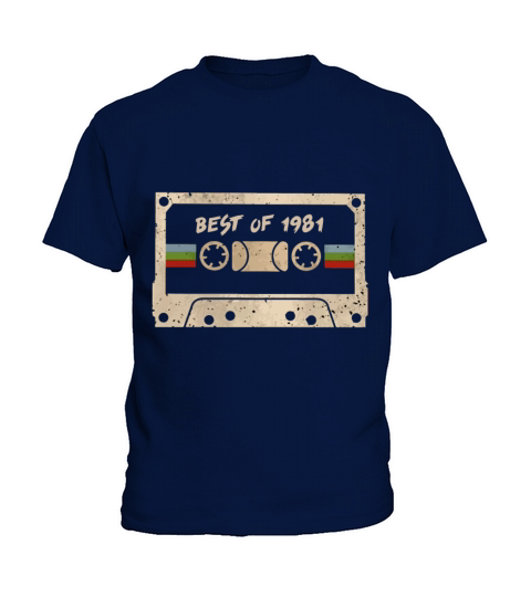 best of 1981 hipster vintage colors birthday Kids T-Shirt