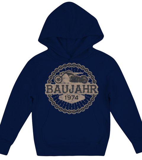 Baujahr biker geschenk born ride 1974 Kids Hoodie