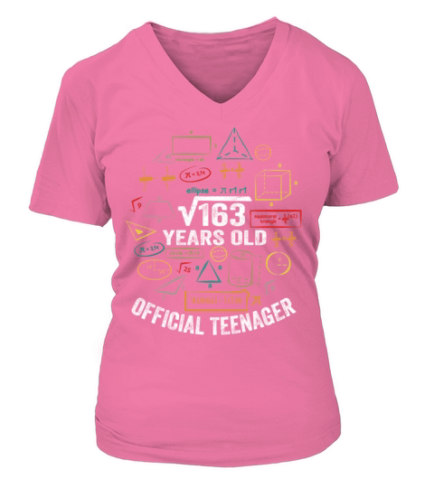 Square Root Of 169 13 Years Old Official Teenager Women's V-Neck T-shirt
