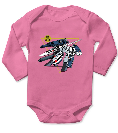 VF1S Valkyrie Macross Long Sleeve Baby One-Piece