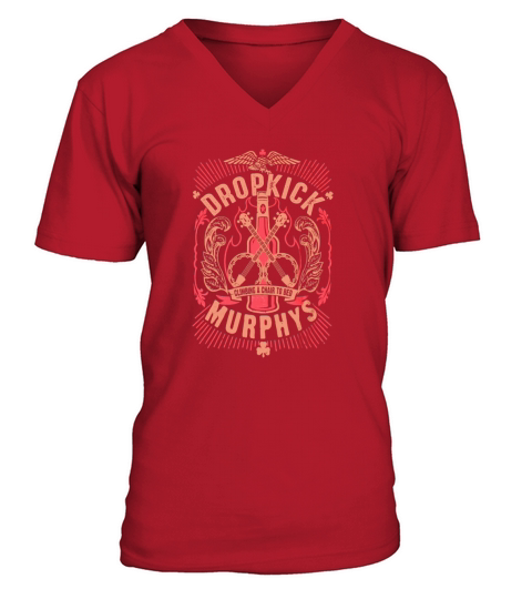 Dropkick Murphys with artwork derived from the bands song V-Neck T-shirt