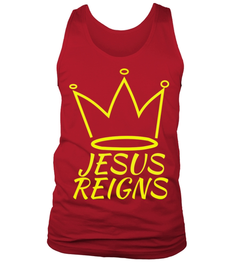 Jesus Reigns logo light Men's Tank Top