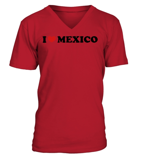 I Love Mexico Men's V-Neck T-shirt