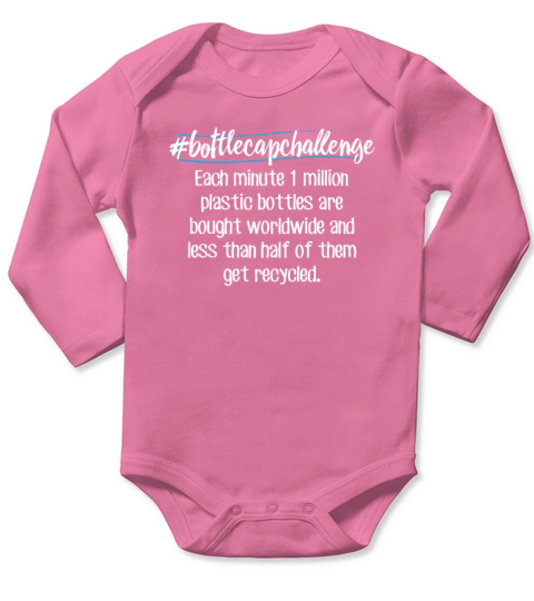 Bottle Cap Challenge Plastic Environmentalist Long Sleeve Baby One-Piece