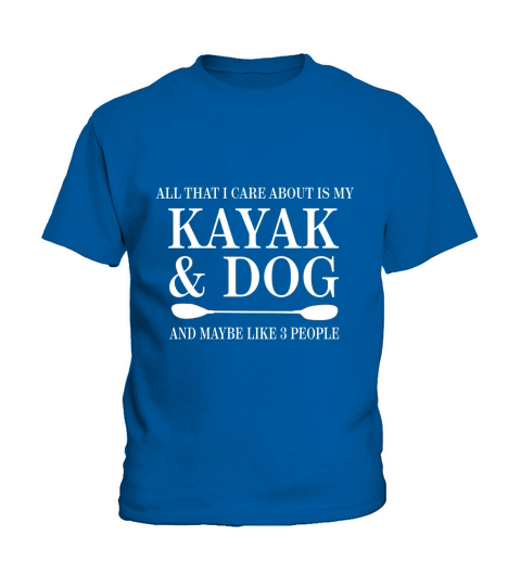 KAYAK AND DOG Kids T-Shirt
