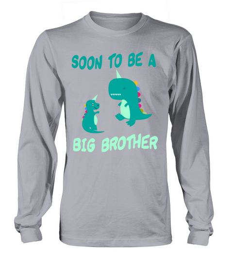 SOON TO BE A BIG BROTHER UNICORN DINOSAUR Women's Long Sleeve