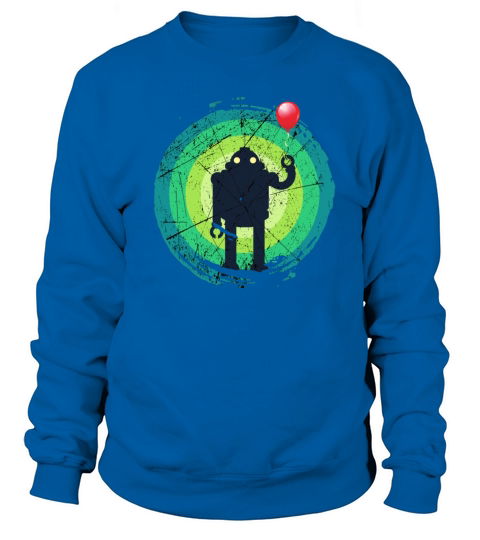 happy birth day robot Sweatshirt Unisex