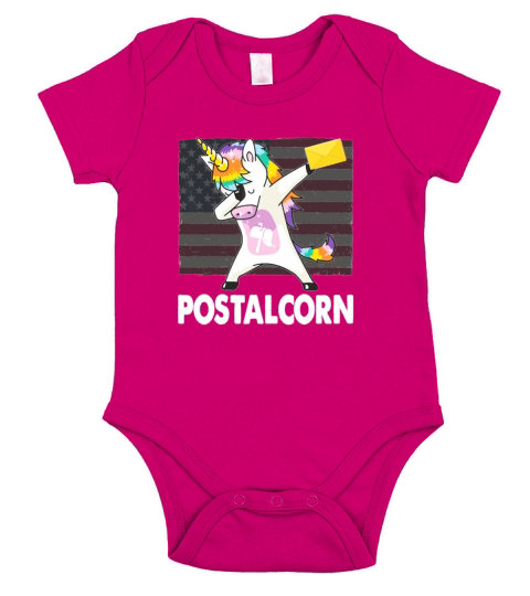 Mailbox Postalcorn Funny Postal Worker Gifts Mail Lady Short Sleeve Baby One-Piece