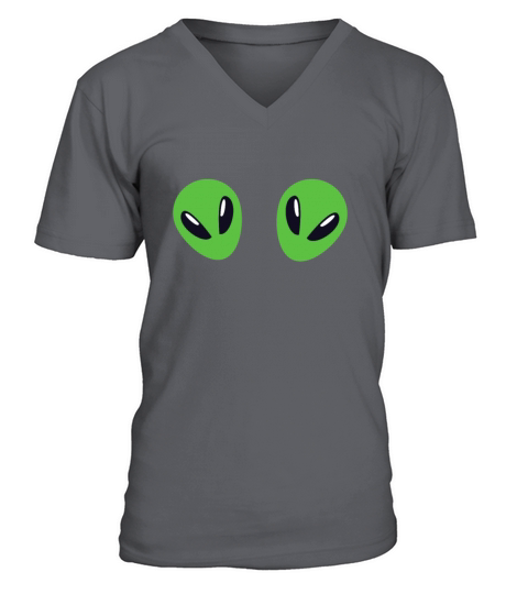 Alien Heads Shirt Colorful Rave Ufo Shirt Believe Men's V-Neck T-shirt