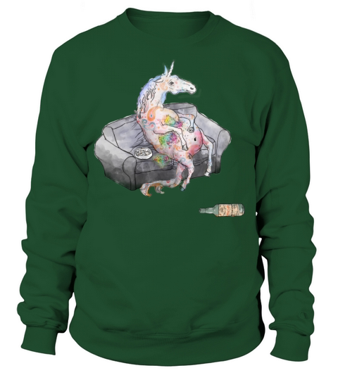 drunk unicorn Men's Sweatshirt