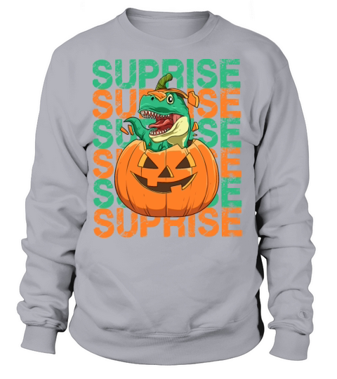 Suprise Pumpkin Dino for a Halloween and dino Women's Sweatshirt