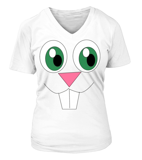 Easter Bunny Funny Easter V-neck T-Shirt Woman